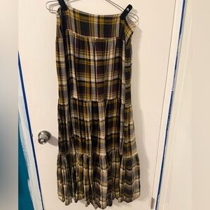 Natural Life plaid skirt XL